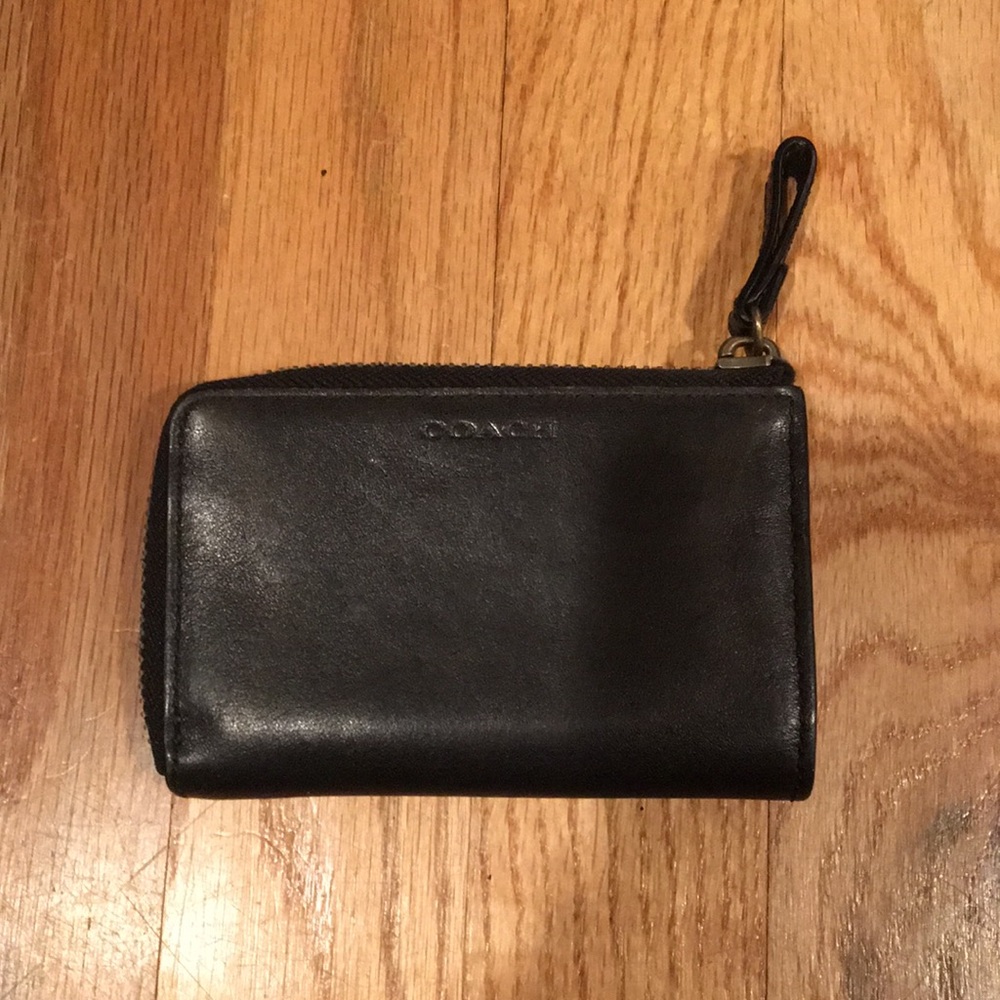 💚Coach Black Leather Wallet